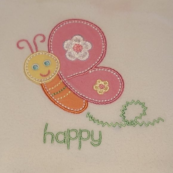 GARANIMALS 🌺 2pc Embroidered Bee "HAPPY" Onesie|Multi Color Plaid Mini Skirt NB - Picture 9 of 11